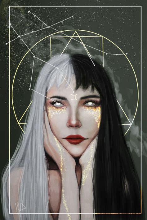 Gemini Female Speedpaint 🌬 Zodiac Gemini Art Gemini Art Gemini