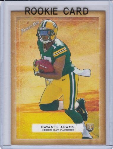 Davante Adams Rookie Card Topps Turkey Red Football Green Bay