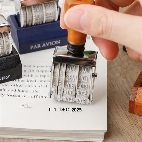 adjustable date stamps date stamps roller date stamps vintage date
