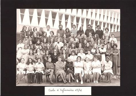 Photo de classe école d infirmière Antoine Béclère Clamart Promo 73 76