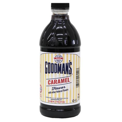 Natural Caramel Flavor 1 Pint Goodmans Flavorings