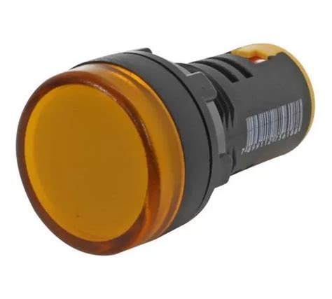 Sinaleiro Led Iluminado 22mm 12v Amarelo Modelo L20 Metaltex MercadoLivre