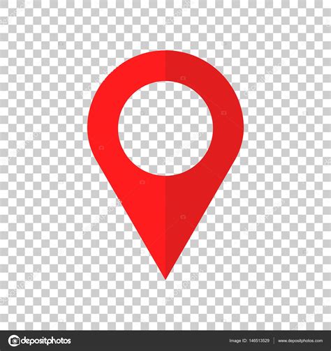 Pin Vector Icono Se Al De Ubicaci N En Estilo Plano Aislado Sobre