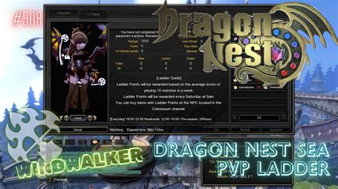 Windwalker Dragon Nest Sea Pvp Ladder Youtube