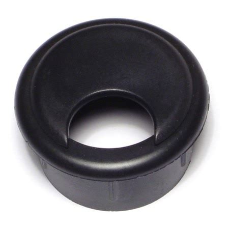 Midwest Fastener Black Plastic Desk Grommets Pk Zoro