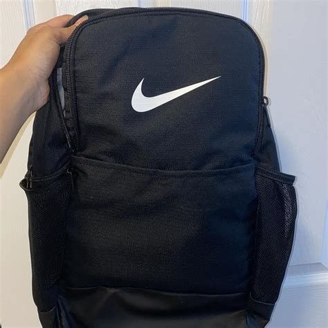 Nike backpack All black, super good quality. Barely... - Depop