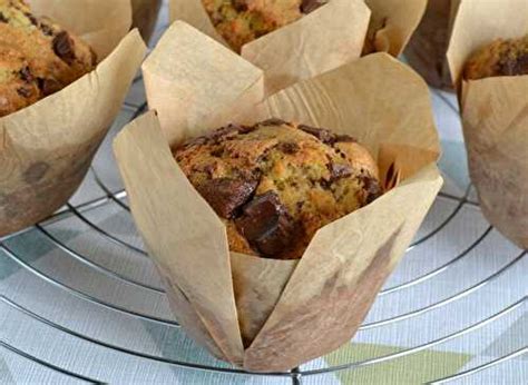 Muffins américains aux pépites de chocolat de Quand Nad cuisine et