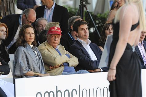 Photo Niki Lauda Et Sa Femme Birgit Toto Wolff Amber Lounge