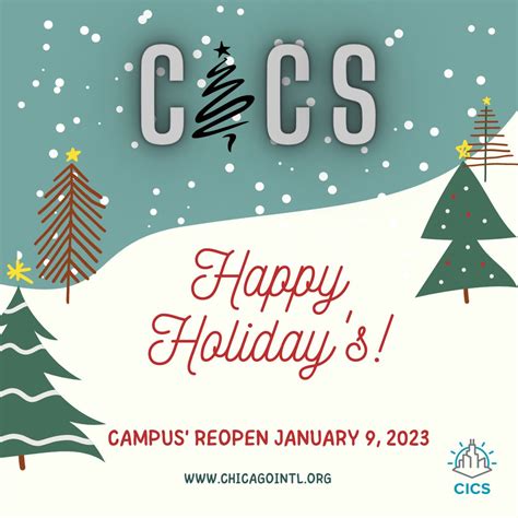 Cics On Twitter Happy Holidays And Congratulations To The Entire Cics