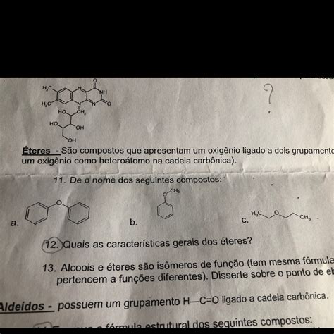 Qual O Nome Dos Seguintes Compostos Brainly Br