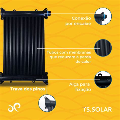 Kit Aquecedor Solar Piscina 12mil Litros 10 Placas 3m Selo A