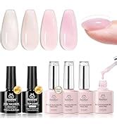 Amazon Beetles Builder Gel For Nails 6 Colors 7 In 1 Nude Pink
