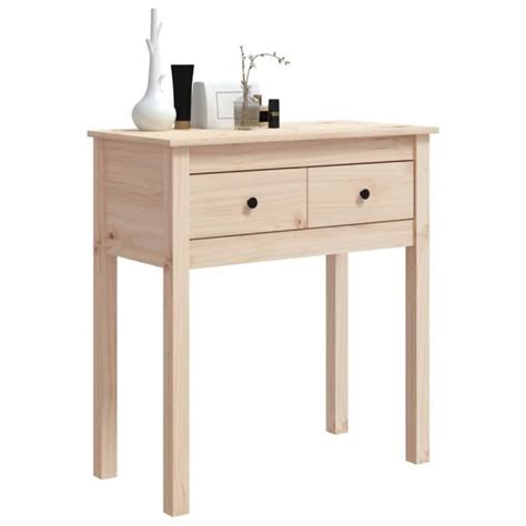 Table Console En Bois Massif De Pin Fafeicy 70x35x75 Cm Style