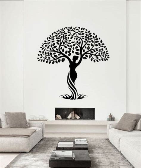 Albero Della Vita Decalcomania Parete Metallo Famiglia Albero Etsy Italia