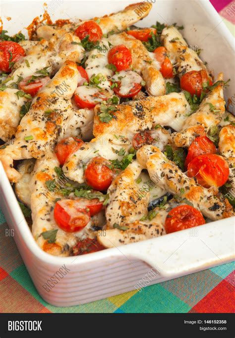 Italian Chicken Bake Image Photo Free Trial Bigstock