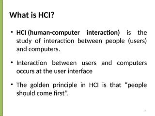 human computer interaction   pptx