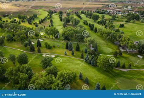 Golf Course Aerial Stock Photo Image 45112535