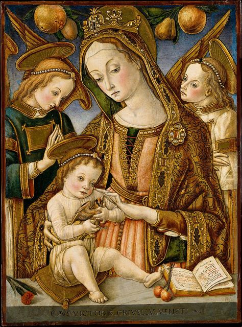 Vittore Crivelli Madonna And Child With Two Angels The Met