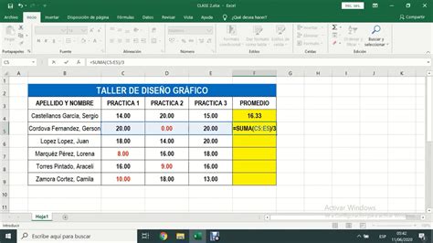 Como Sumar Y Sacar Promedio En Excel Y Ademas Usar Si Y Buscarv 49518