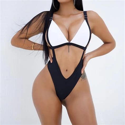 Bikini Bandage De Realce Para Mujer Traje De Ba O Liso De Cintura Alta Con Sujetador