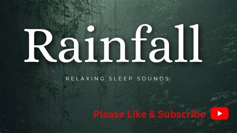 Rain Sounds For Sleeping Relaxing Rain Sounds For Sleep Fall Asleep