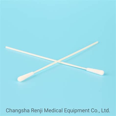 Disposable Sterile Sampling Flocked Nylon Nasal Oral Swab For Nasal