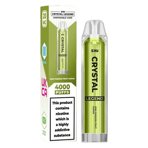 Kiwi Passionfruit Guava Crystal Legend 4000 Puff At Lowest Price