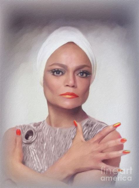 Eartha Kitt Actress And Singer Painting By John Springfield Pixels