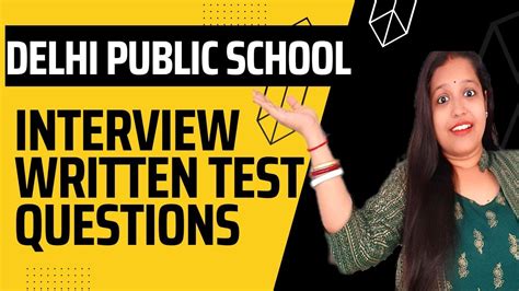 DPS School Interview Written Test Questions In Delhi Public School Dps