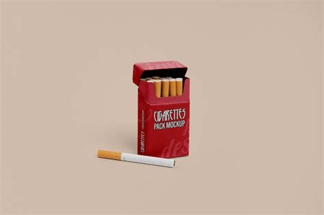 Premium Psd Cigarette Packaging Mockup Design