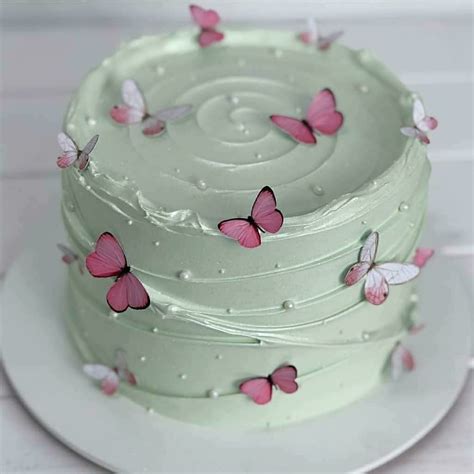 Lovely Butterfly Butterfly Birthday Cakes Simple Birthday Cake Pastel Cakes