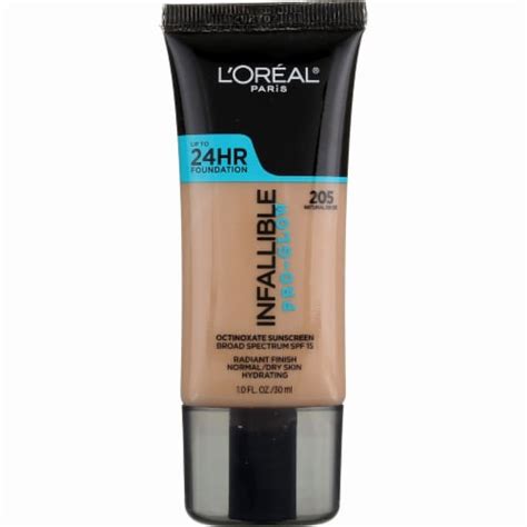 Loreal Paris Infallible Pro Glow Foundation 24hr Coverage 205 Natural Beige 10 Fl Oz Ralphs