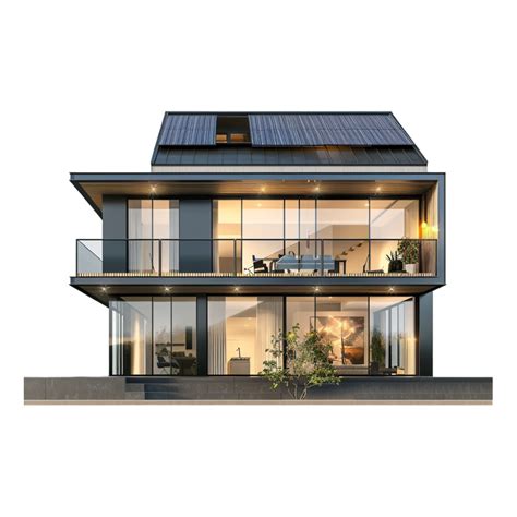 Real Estate Luxury Residential or Commercial Building on Transparent