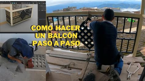 como hacer un balcón YouTube