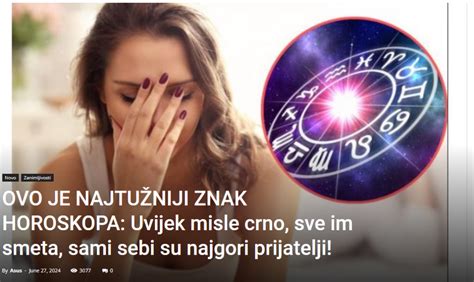 Ovo Je Najtu Niji Znak Horoskopa Uvijek Misle Crno Sve Im Smeta Sami