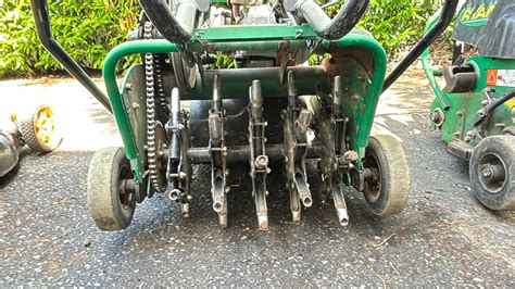 Green Ryan Walk Behind Gas Powered Industrial Aerator Able Auctions