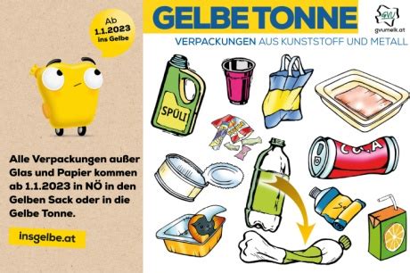 Gelbe Tonne Vereinheitlichung Der Verpackungssammlung Marktgemeinde