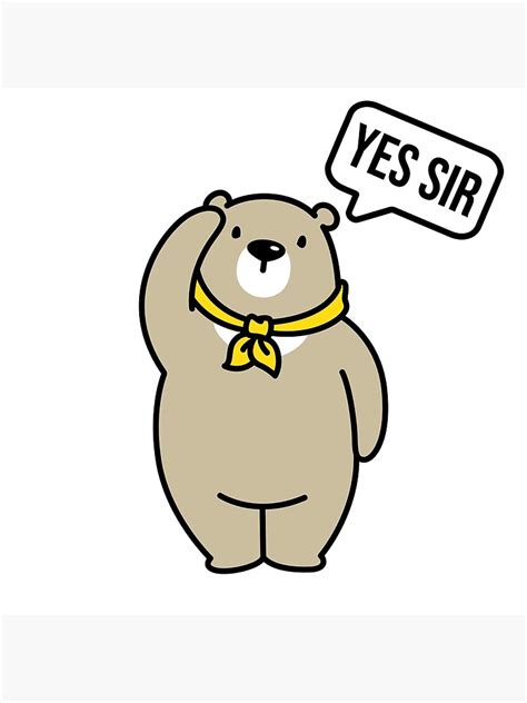 "Yes Sir" Poster for Sale by Larrix | Redbubble