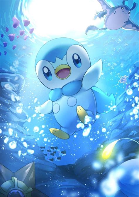 Piplup Cute Pokemon Wallpaper Pokemon Rayquaza Pokemon Poster