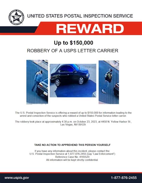 Usps Offers 150k Reward For Info On Suspects In Robbery Of Northwest