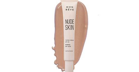 Mon Reve Nude Skin Normal To Dry Skin Satin Finish Spf Tinted Cream