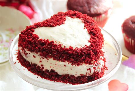 Heart Shaped Red Velvet Cake - NUNU (Nutrition and Nurture)