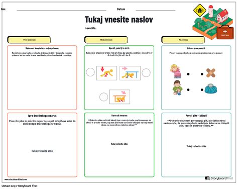 Delovni List O Potresni Varnosti Za Otroke Z Dejavnostmi