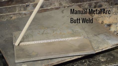 Manual Metal Arc Butt Weld Slope Angle Tutorial Youtube