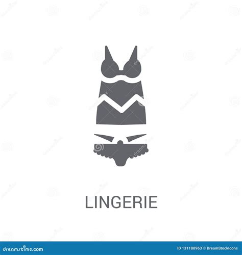 Lingerie Icon Trendy Lingerie Logo Concept On White Background Stock