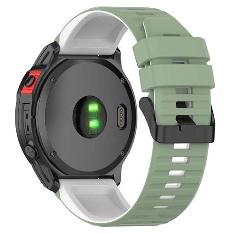 Garmin Fenix Pro Dual Color Klockarmband Gr N Och Vit Teknikdelar Se