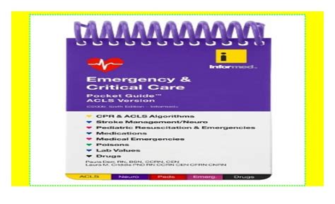 Emergency And Critical Care Pocket Guide Acls Version Download P