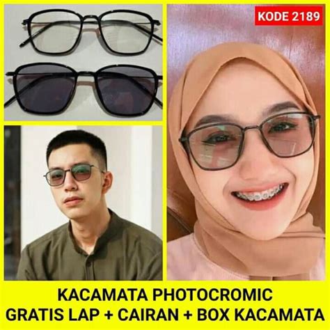 Jual KACAMATA PHOTOCROMIC COWOK CEWEK TERBARU LENGKAP BOX LAP DAN