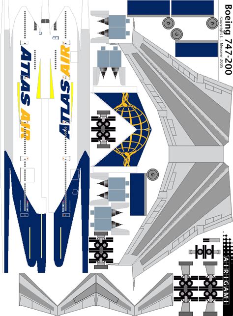 4G Atlas Air 2000 C S Boeing 747 200 Airigami X By Air System