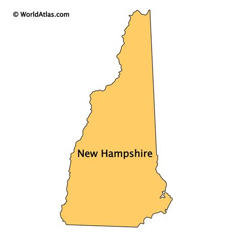 Map Of New Hampshire State Usa Ezilon Maps Images